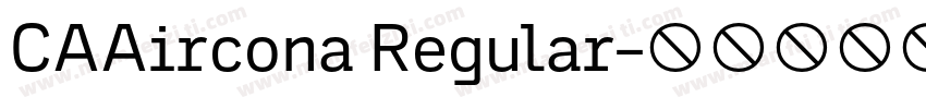 CAAircona Regular字体转换
